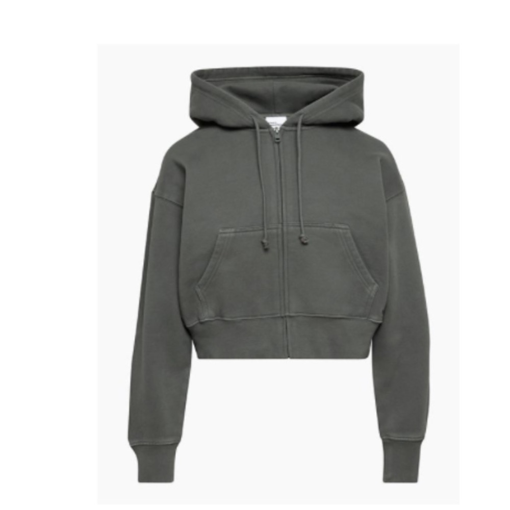 Aritzia TNA Cozy Fleece Boyfriend Boxy Zip Hoodie
